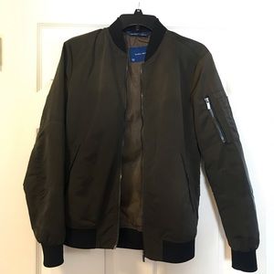 Olive Green Bomber Jacket